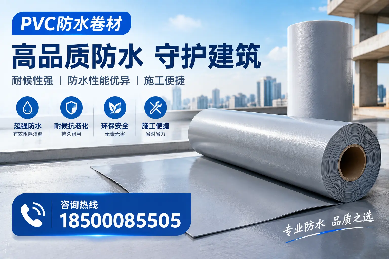 PVC防水卷材的防水效果评测，适合遵义的科学依据